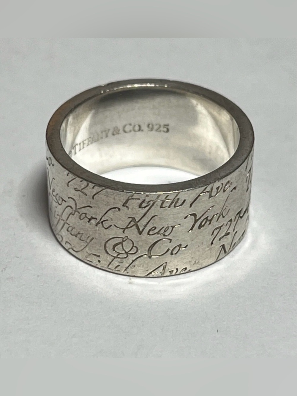 Tiffany & Co. Vintage Rare “Notes” Wide Ring - Picture 2 of 4